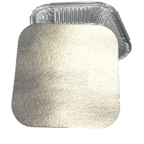 Laminált tető 500 ml szögletes süthető alu tálra 