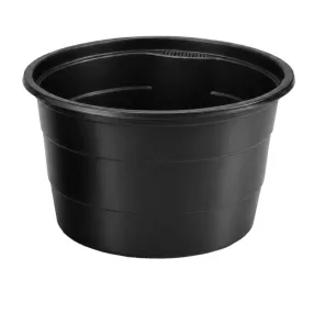   Műanyag gulyástál, leveses tál - 750ml fedelezhető, fekete