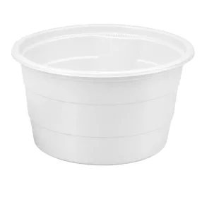   Műanyag gulyástál, leveses tál - 750 ml fedelezhető, fehér