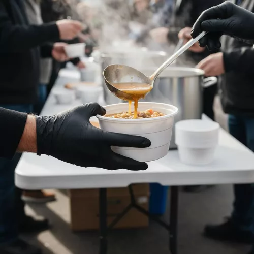 Műanyag gulyástál, leveses tál - 750 ml fedelezhető, fehér