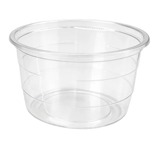 Műanyag gulyástál, leveses tál - 750 ml fedelezhető, natúr