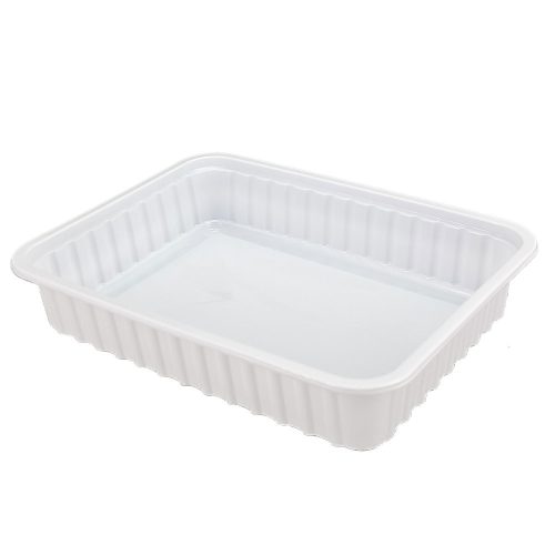 Szögletes tál 500 ml fehér PP 'eco'