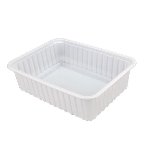 Szögletes tál 750 ml fehér PP 'eco'