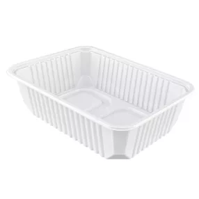 Szögletes tál 750 ml fehér PP 'Q box'