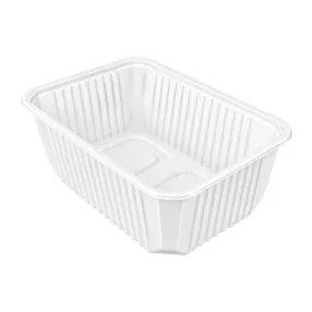 Szögletes tál 1000 ml fehér PP 'Q box'