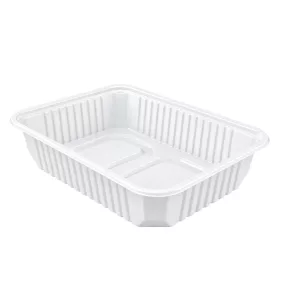 Szögletes tál 500 ml fehér PP 'Q box'