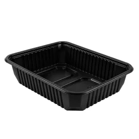 Szögletes tál 500 ml fekete PP 'Q box'