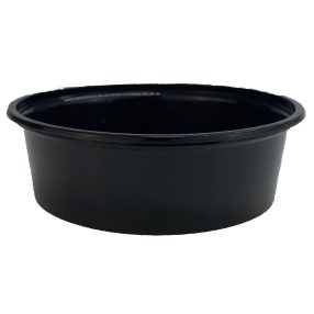 Fekete öntetes, szószos tálka 50 ml W PP