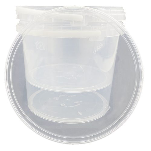 Átlátszó tető 4600-5600ml-es műanyag vödörre **