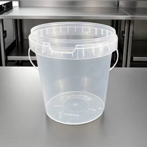 Műanyag vödör 870ml füllel (átlátszó) **