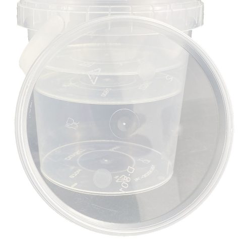 Átlátszó tető 560-870ml-es műanyag vödörre **