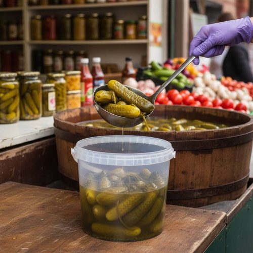 Műanyag vödör 5600ml (átlátszó) **