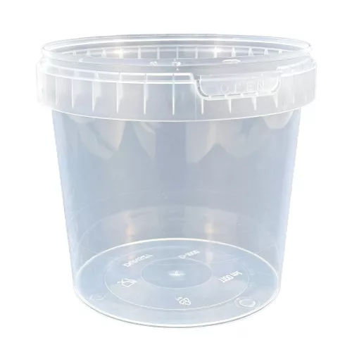 Műanyag vödör 1100 ml (átlátszó) fül nélkül **