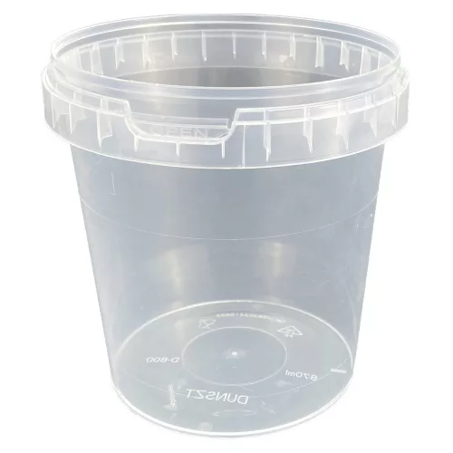 Műanyag vödör 870ml (átlátszó) fül nélkül **