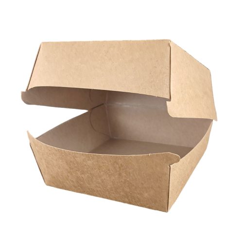 Hamburger doboz 120x120x80 mm KRAFT
