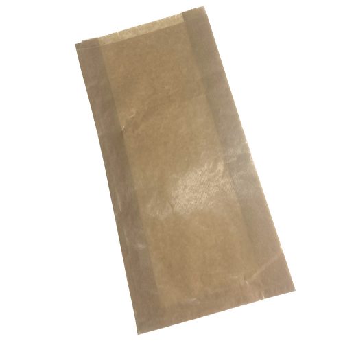 5 kg barna sütőipari papírzacskó pékárunak 20x43+7 cm