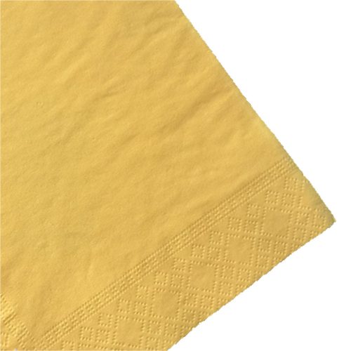 Sárga szalvéta 2-rétegű, 24x24 cm (250 lap)