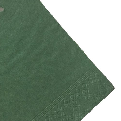 Sötétzöld szalvéta 2-rétegű, 24x24 cm (250 lap)