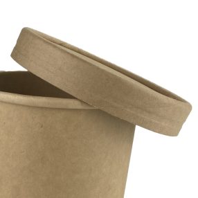   Papírtető 350 ml-es 'LUND' leveses és 'DOLCE' papírtégelyre KRAFT