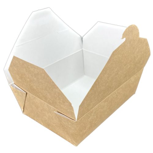 FlaMobox® 750 PRÉMIUM - Barna/Fehér Papír tésztás doboz