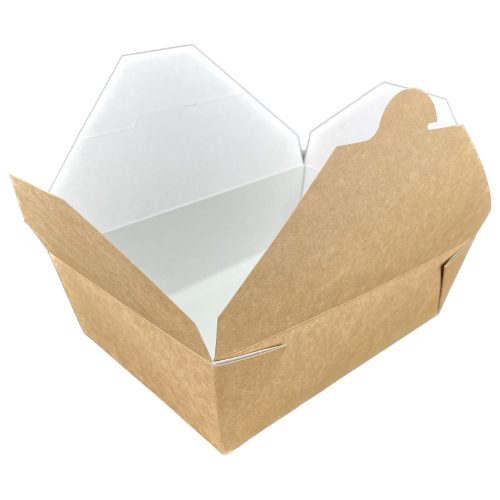 FlaMobox® 1600 PRÉMIUM - Barna/Fehér Papír tésztás doboz