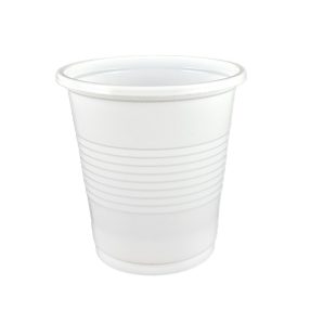 1 dl műanyag pohár, fehér.