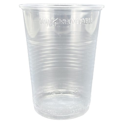 4 dl műanyag pohár - bordázott falú - Lime , ∅95MM, fedelezhető