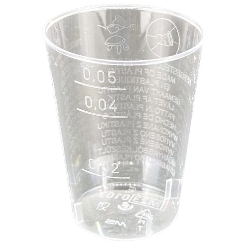 Műanyag snapszos, pálinkás pohár 2-4-5 cl (keményfalú)