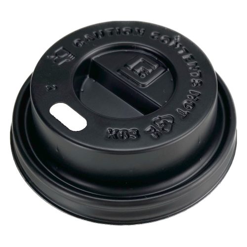 Fekete tető 1dl coffee to go papírpoharakra (⌀63mm)