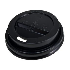 Fekete tető 1,7dl-es papírpoharakra (⌀70mm)