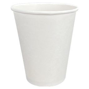 Műanyagmentes fehér papírpohár 3 dl - 12oz