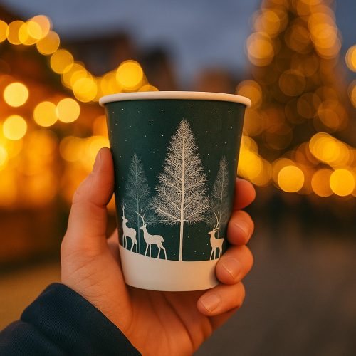 Karácsonyi papírpohár 3 dl - 12oz - Auróra