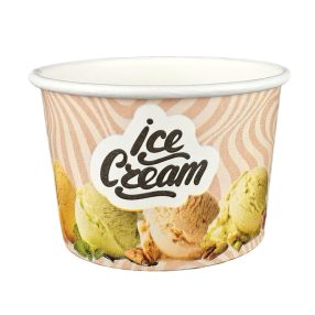 Fagylaltos papírpohár, fagyis pohár 130 ml - FRUTTI