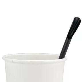 PLA FEKETE szívószál KANÁL véggel 6 mm x 21 cm 