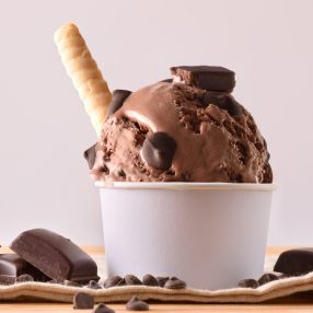 Papír fagyis pohár, tégely