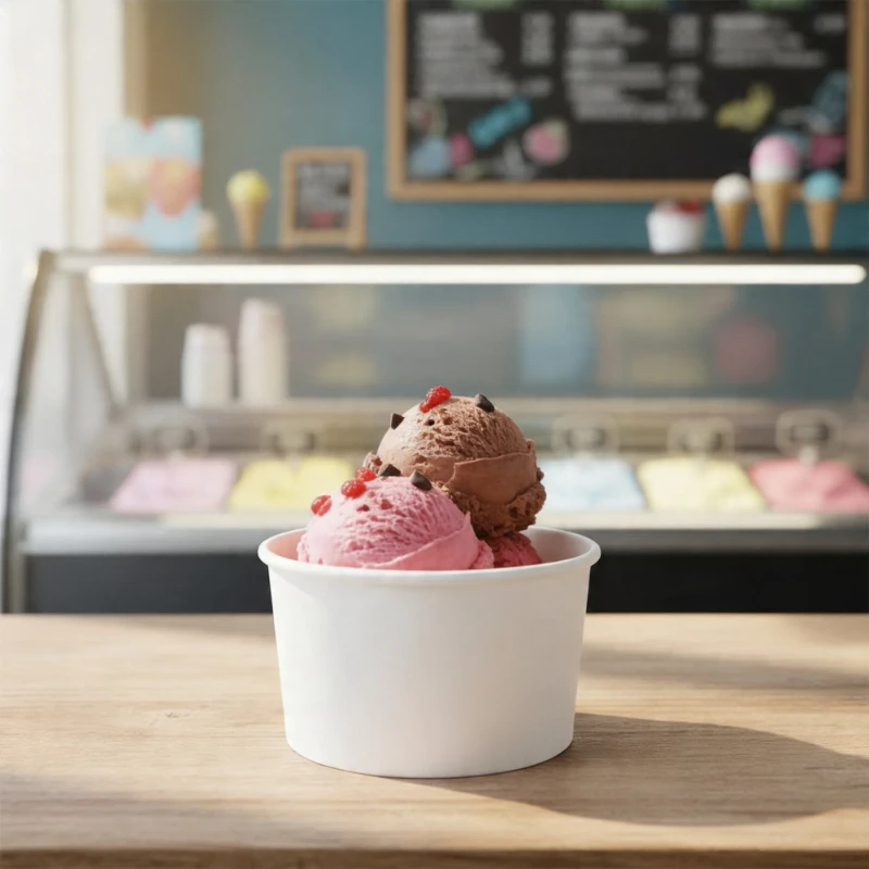 Fagylaltos papírpohár 130 ml
