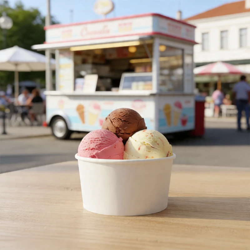 Fagylaltos papírpohár 245 ml