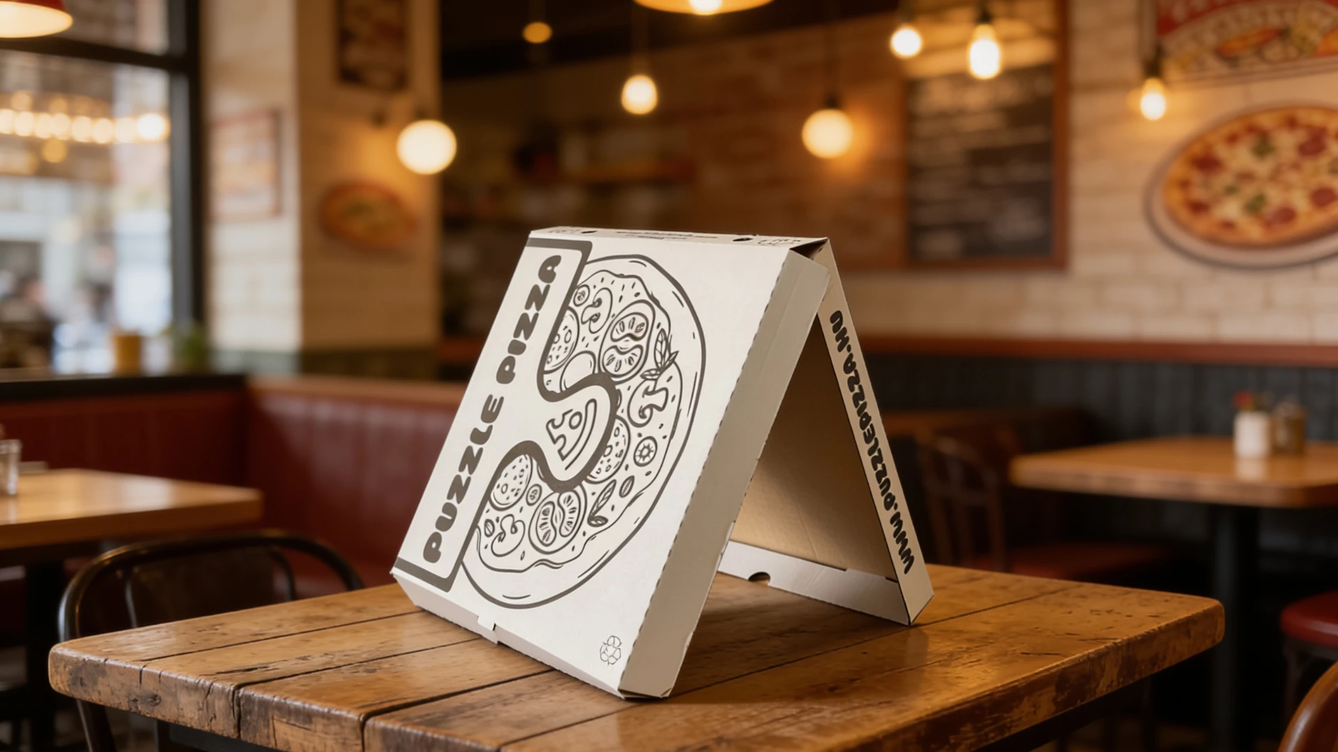 Logózott pizzás doboz referencia