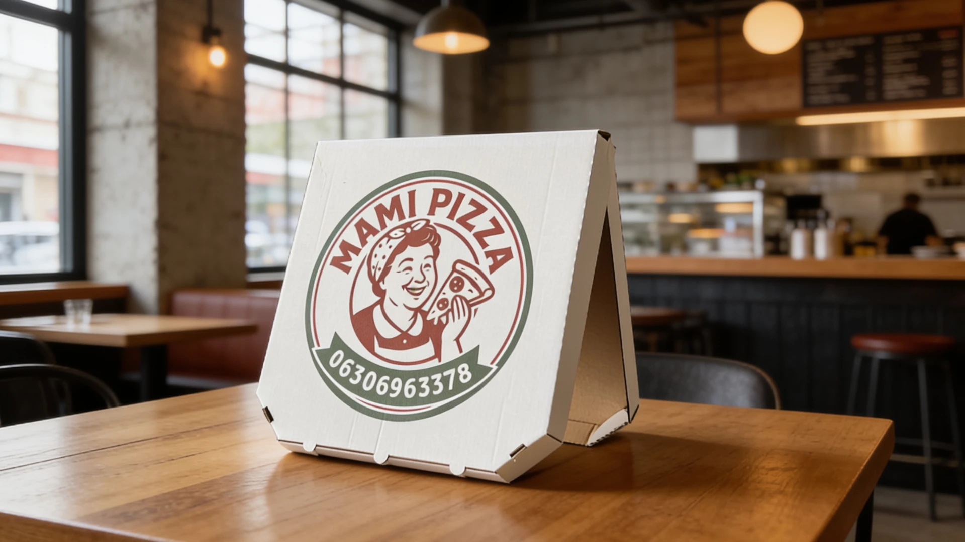 Logózott pizzás doboz referencia