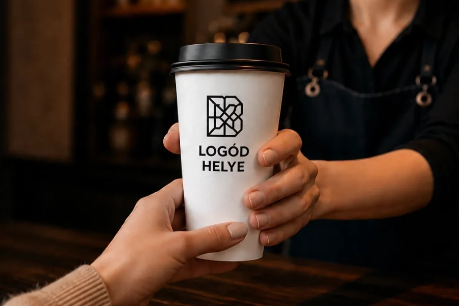 Logózott papírpohár – kép helye