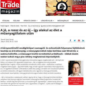 TradeMagazin: A jó, a rossz és az új – így alakul az élet a műanyagtilalom után